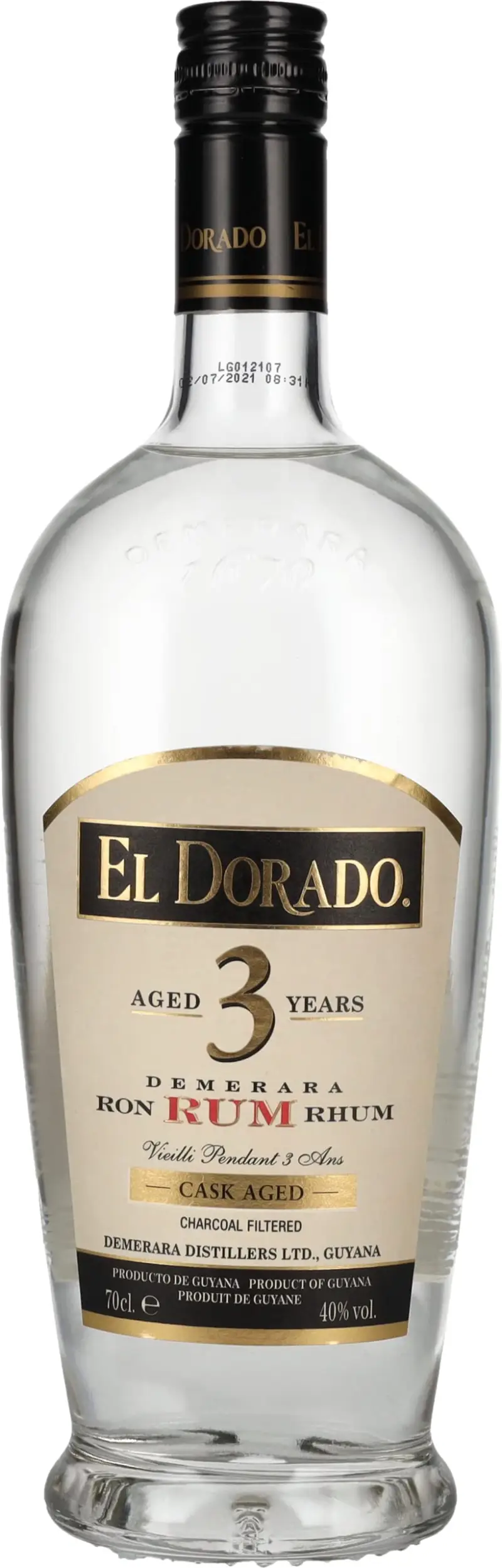 El Dorado 3 Year Old White Rum 1L