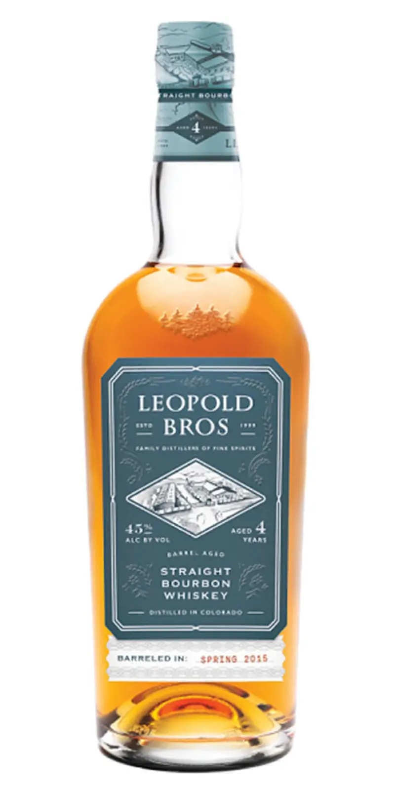 Leopold Bros. Straight Bourbon Whiskey Aged 4 Years 750ml