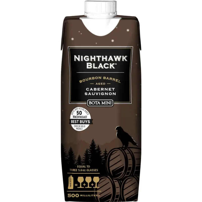 Bota Box Nighthawk Black Bourbon Barrel Aged Cabernet Sauvignon 500ml