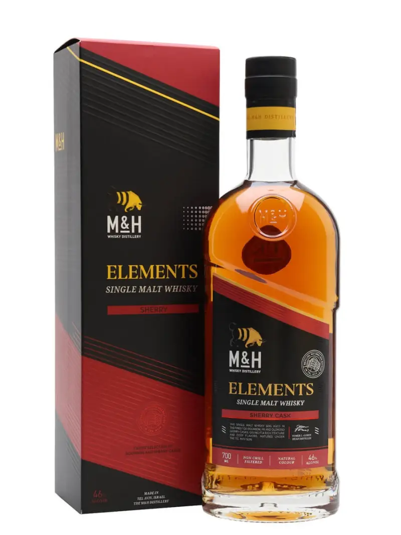 M&H Elements Sherry Cask Single Malt Whisky 750ml