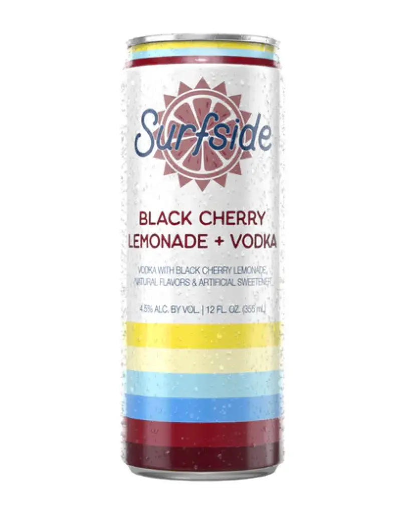 Surfside Black Cherry Lemonade Vodka Cocktail 4pk 12oz Cans
