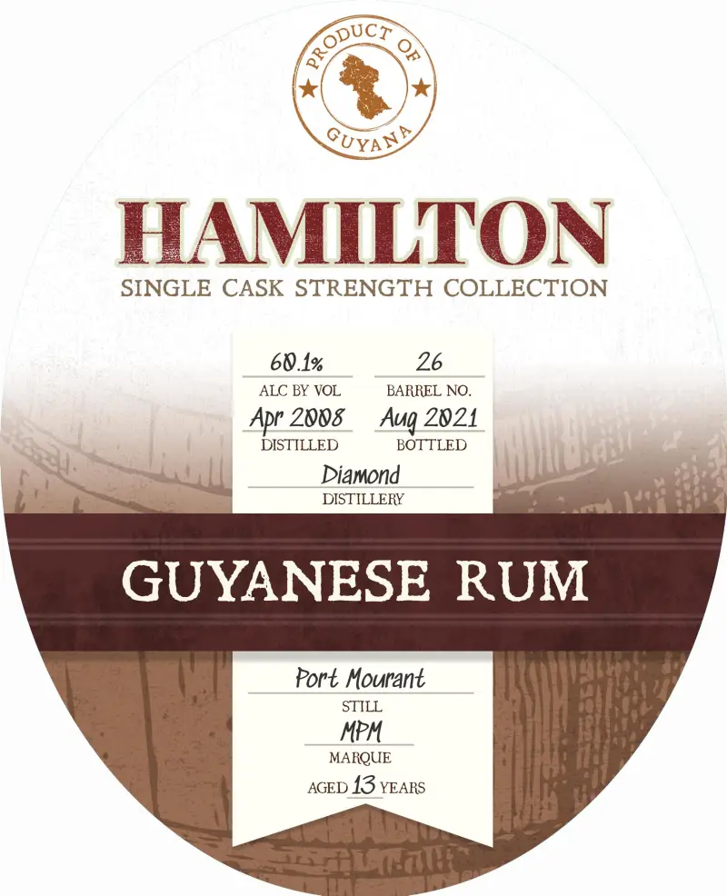 Hamilton Guyanese Port Mourant 750ml