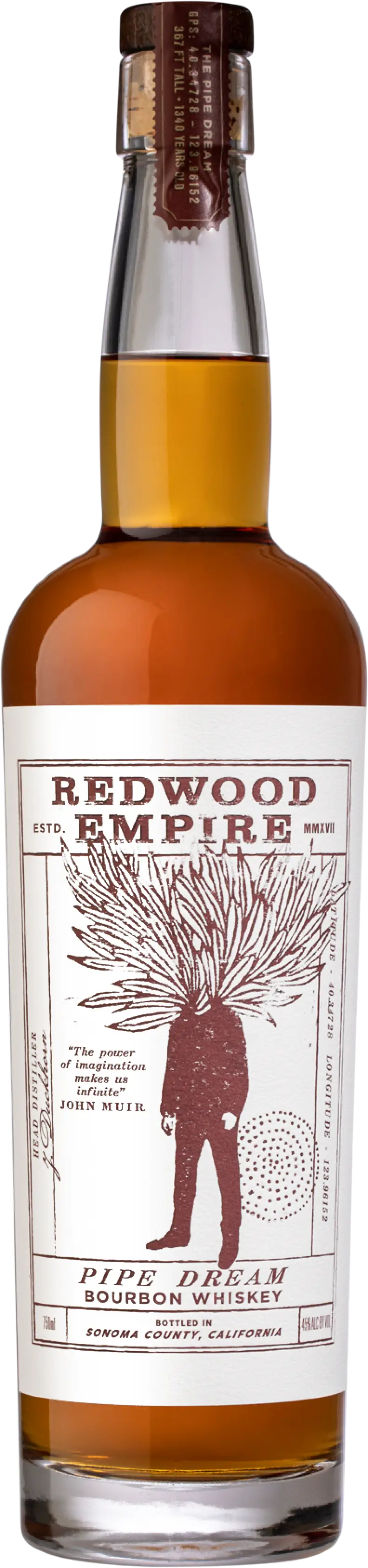 Redwood Empire Pipe Dream Bourbon Whiskey 750ml