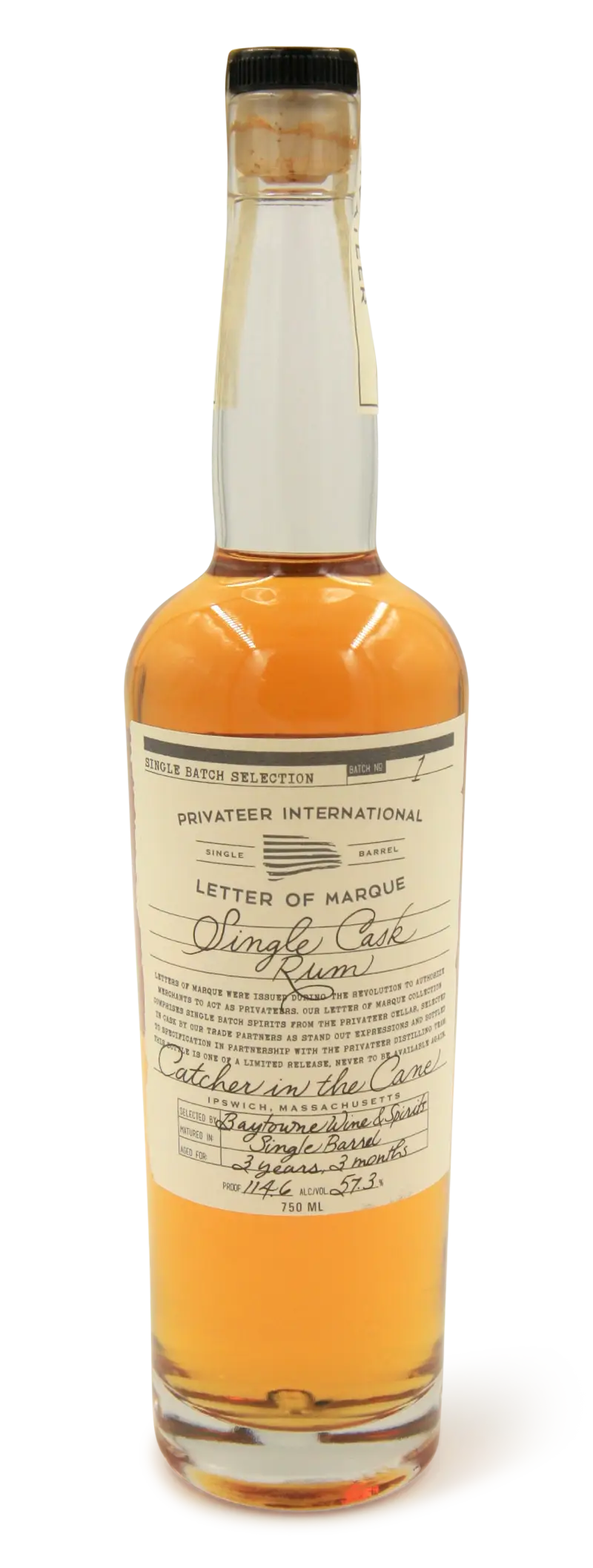 Privateer Catcher In The Cane 750ml