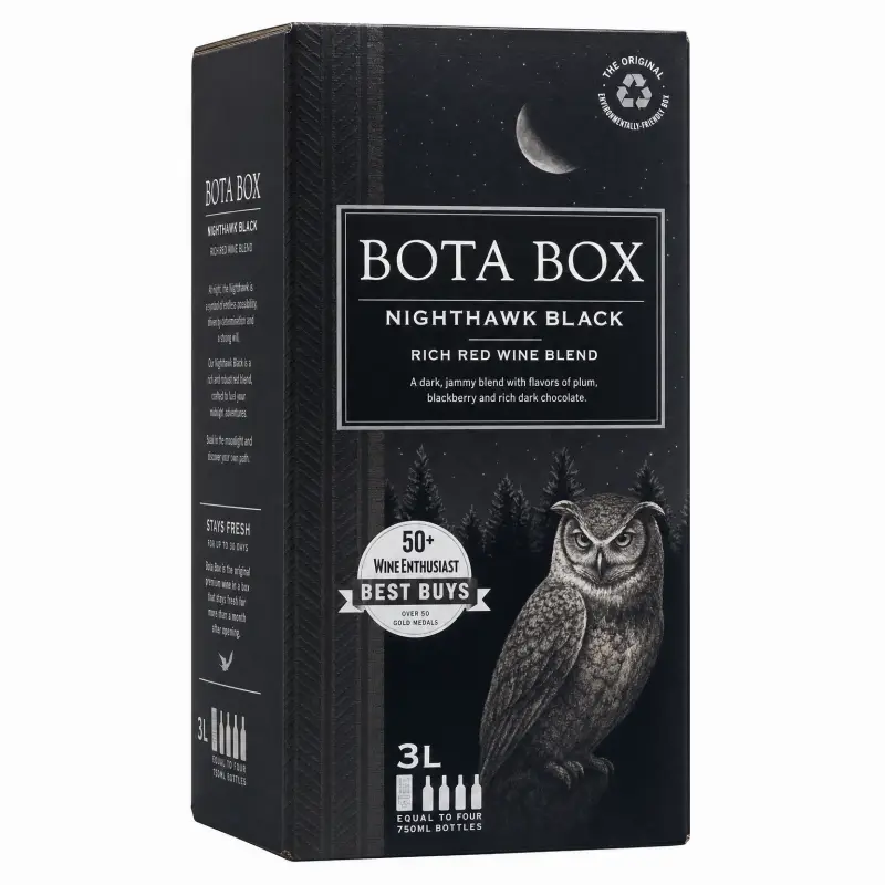 Bota Box Nighthawk Black Rich Red Wine Blend 3L