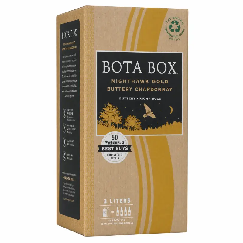 Bota Box Nighthawk Gold Buttery Chardonnay 3L