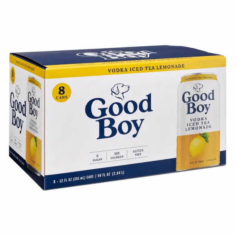 Good Boy Iced Tea Lemonade 8 Pack 12oz Cans