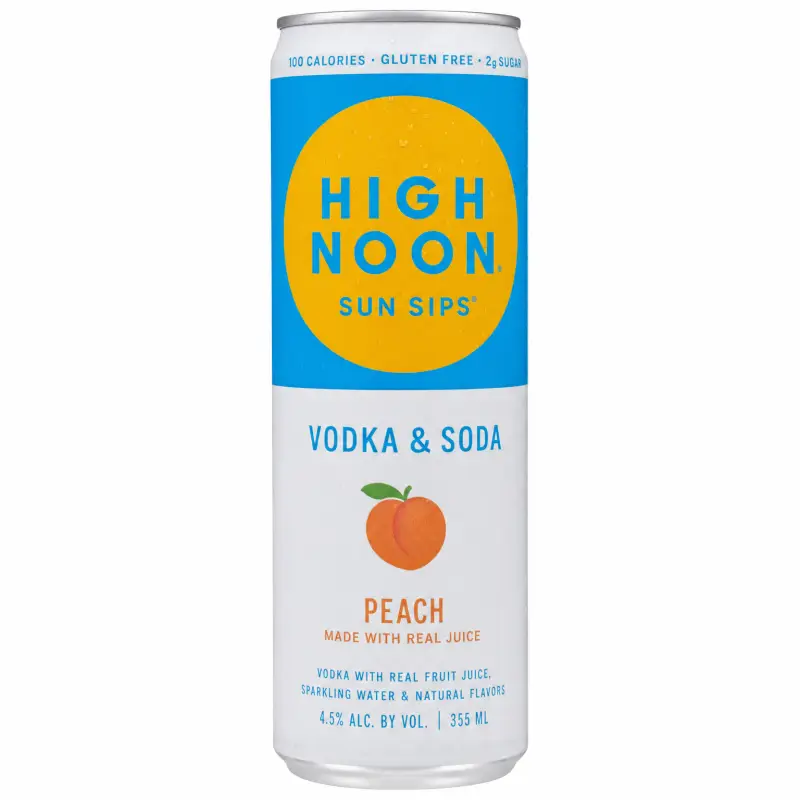 High Noon Peach Vodka & Soda 355ml