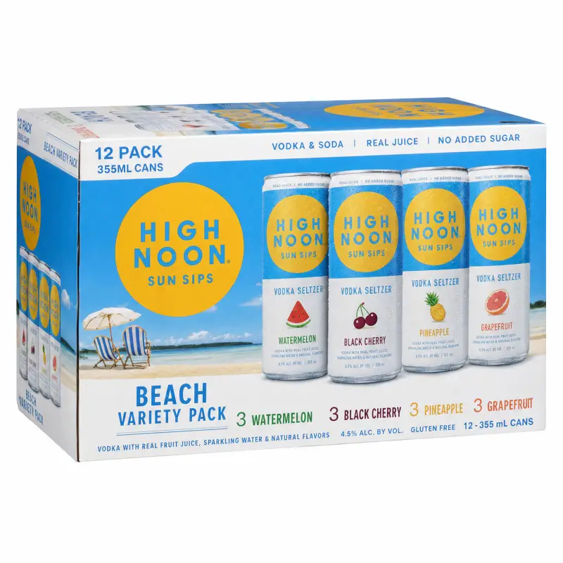 High Noon Sun Sips Beach Variety Pack 12 x 355ml