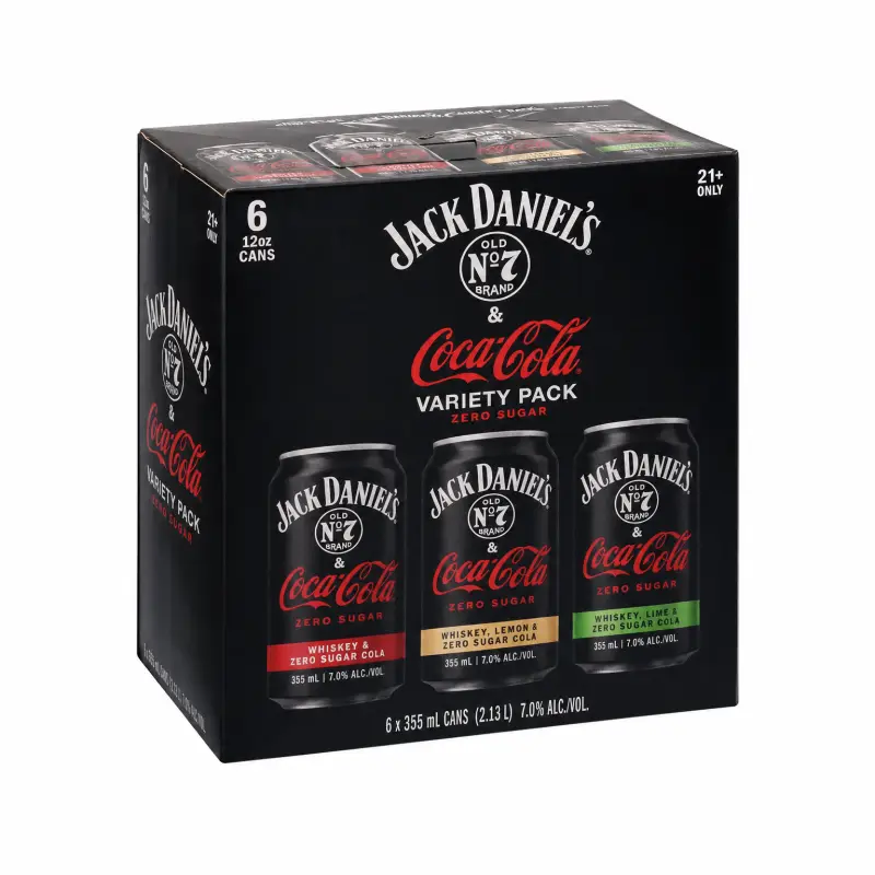 Jack Daniel's & Coca-Cola Variety Pack 6pk 12oz Cans
