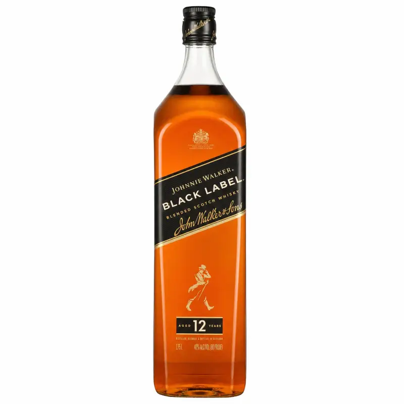 Johnnie Walker Black Label Blended Scotch Whisky 1.75L
