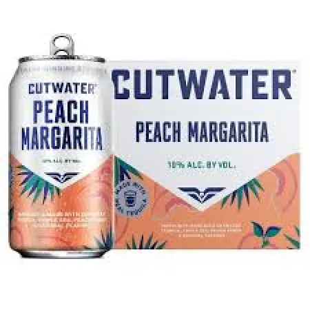 Cutwater Peach Margarita 4 Pack 12oz Cans