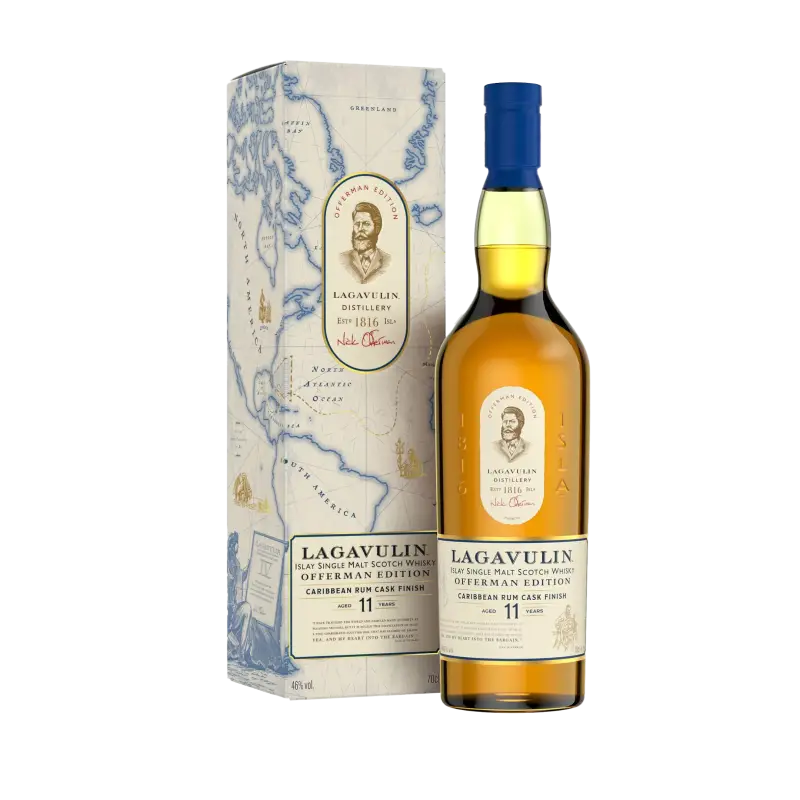 Lagavulin Offerman Edition 11 Year Old Caribbean Rum Cask Finish Single Malt Scotch Whisky 750ml