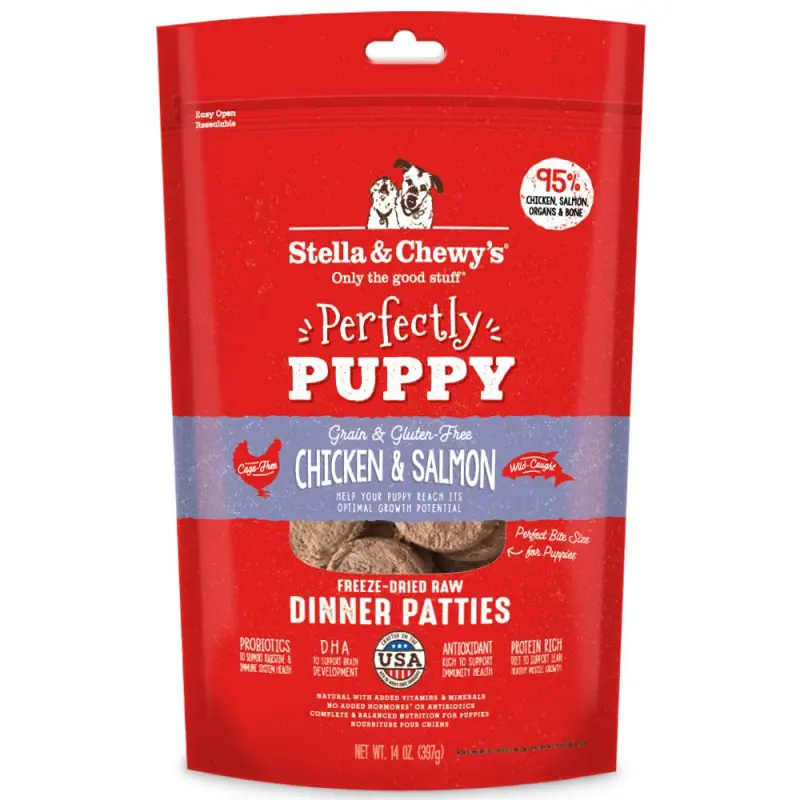 S&C Puppy Ch/Slmn 14oz