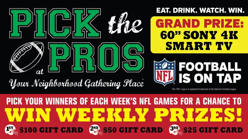 The Distillery is YOUR Place to Watch Football!