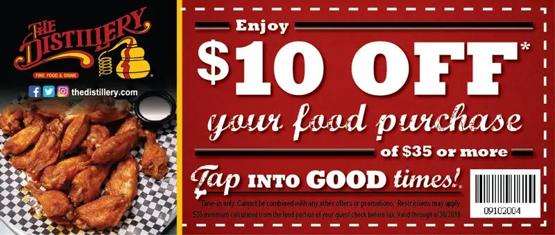 Great Fall Offers and Specials at The Distillery