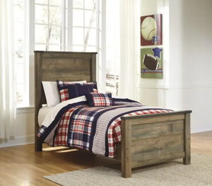 Trinell - Twin Panel Rails - Brown