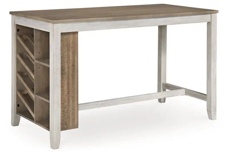 Skempton - Rectangular Counter Table With Storage - White