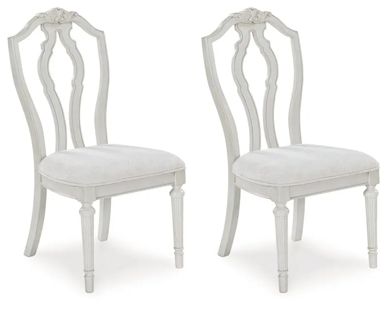 Montelaine - Dining Upholstered Side Chair (Set of 2) - Antique White