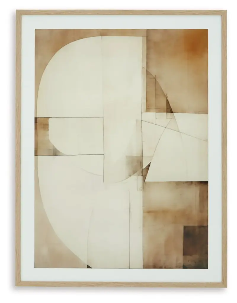 Corlain - Wall Art - Brown / Tan / White