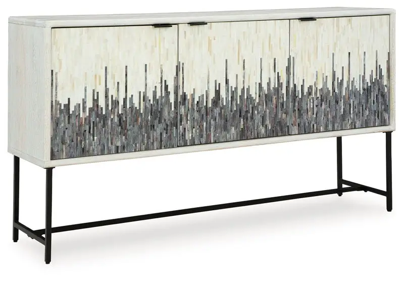 Freyton - Accent Cabinet - White / Gray