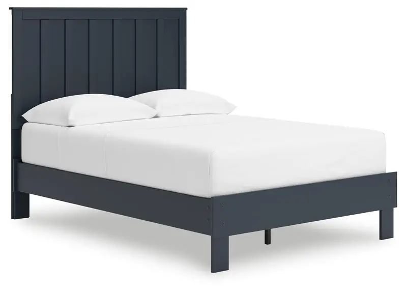 Simmenfort - Platform Bed With Panel Headboard
