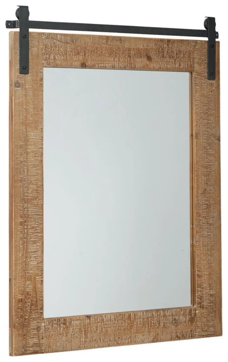 Lanie - Accent Mirror - Antique Brown