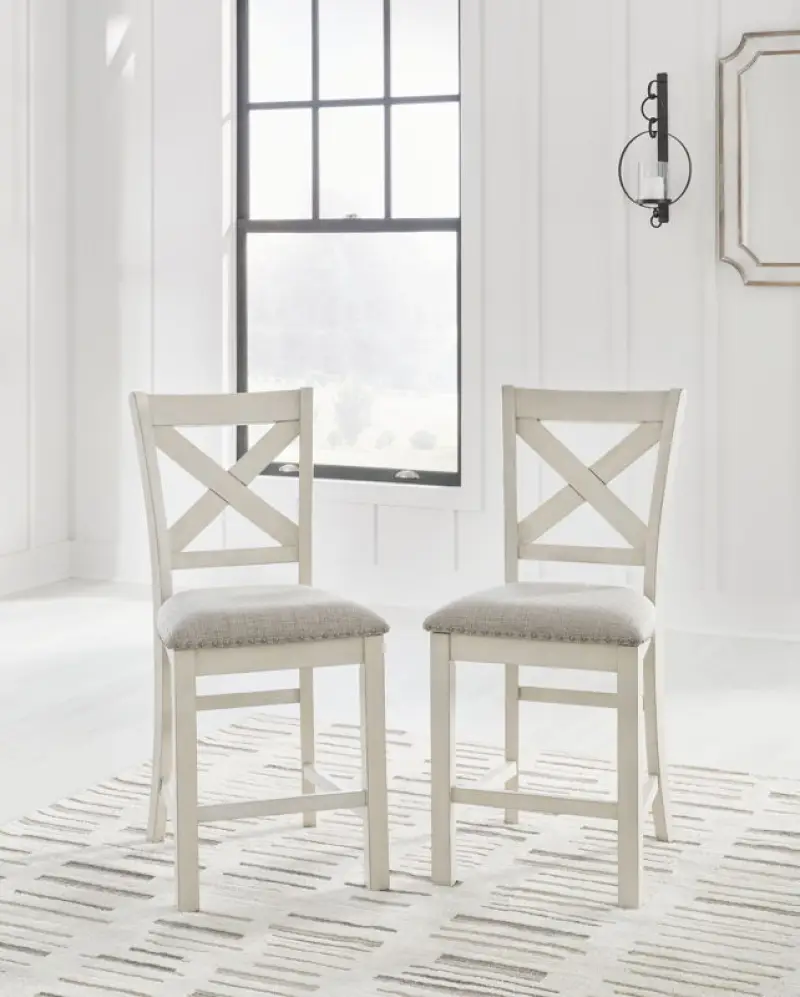 Robbinsdale - Upholstered Barstool (Set of 2) - Antique White