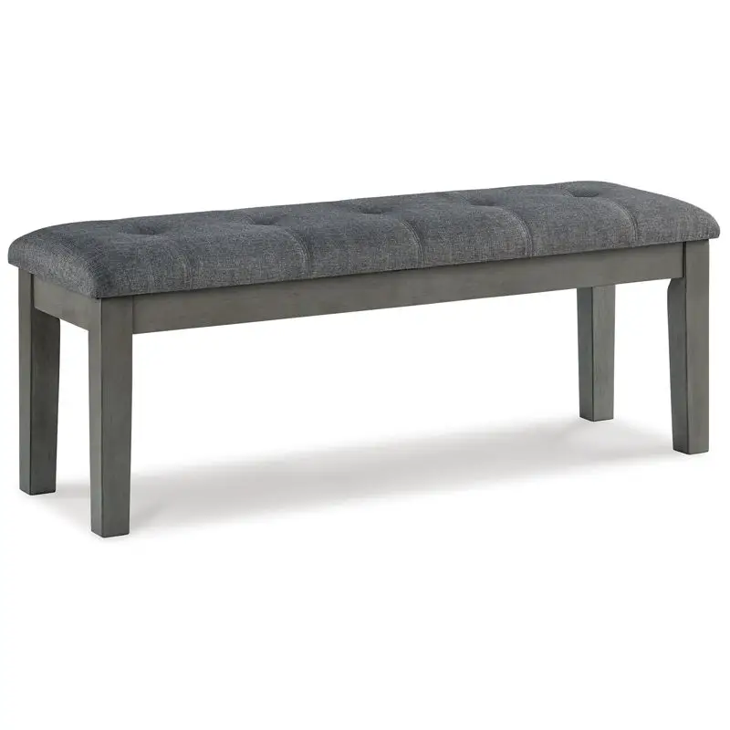 Hallanden - Large UPH Dining Room Bench - Black / Gray