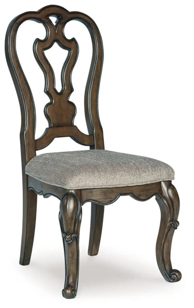 Maylee - Dining Upholstered Side Chair (Set of 2) - Dark Brown