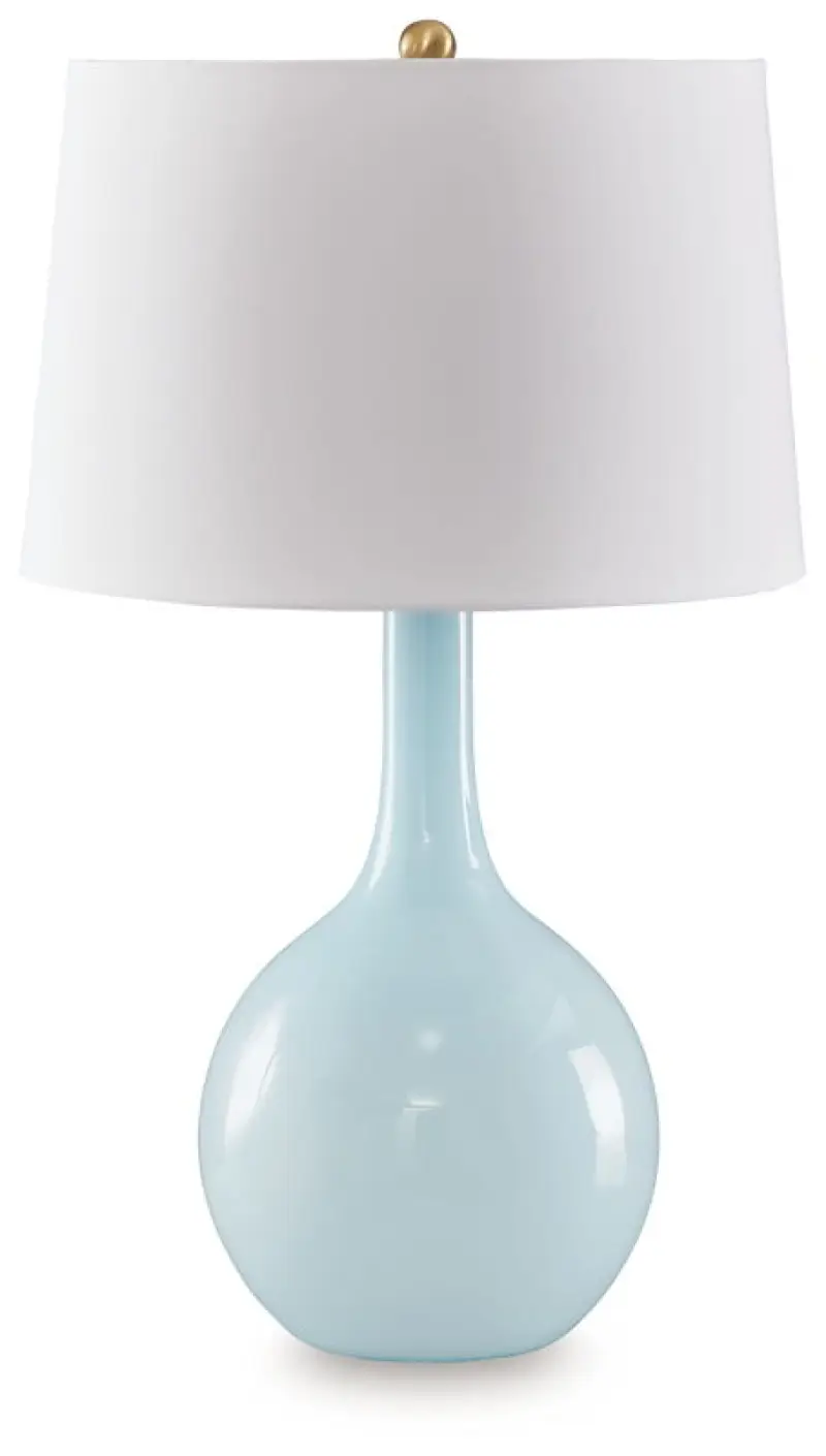 Rylanton - Glass Table Lamp - Aqua