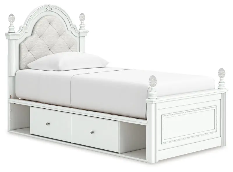 Kozlani - Upholstered Panel Storage Bed