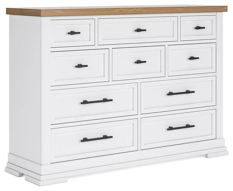 Ashbryn - Dresser - White / Natural