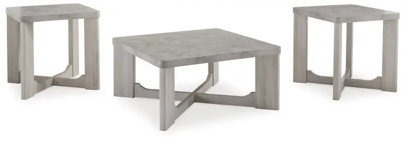 Garnilly - Occasional Table Set (Set of 3) - Whitewash
