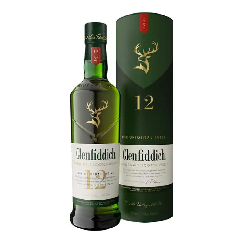 Glenfiddich 12 Year Old Single Malt Scotch Whisky 375ml